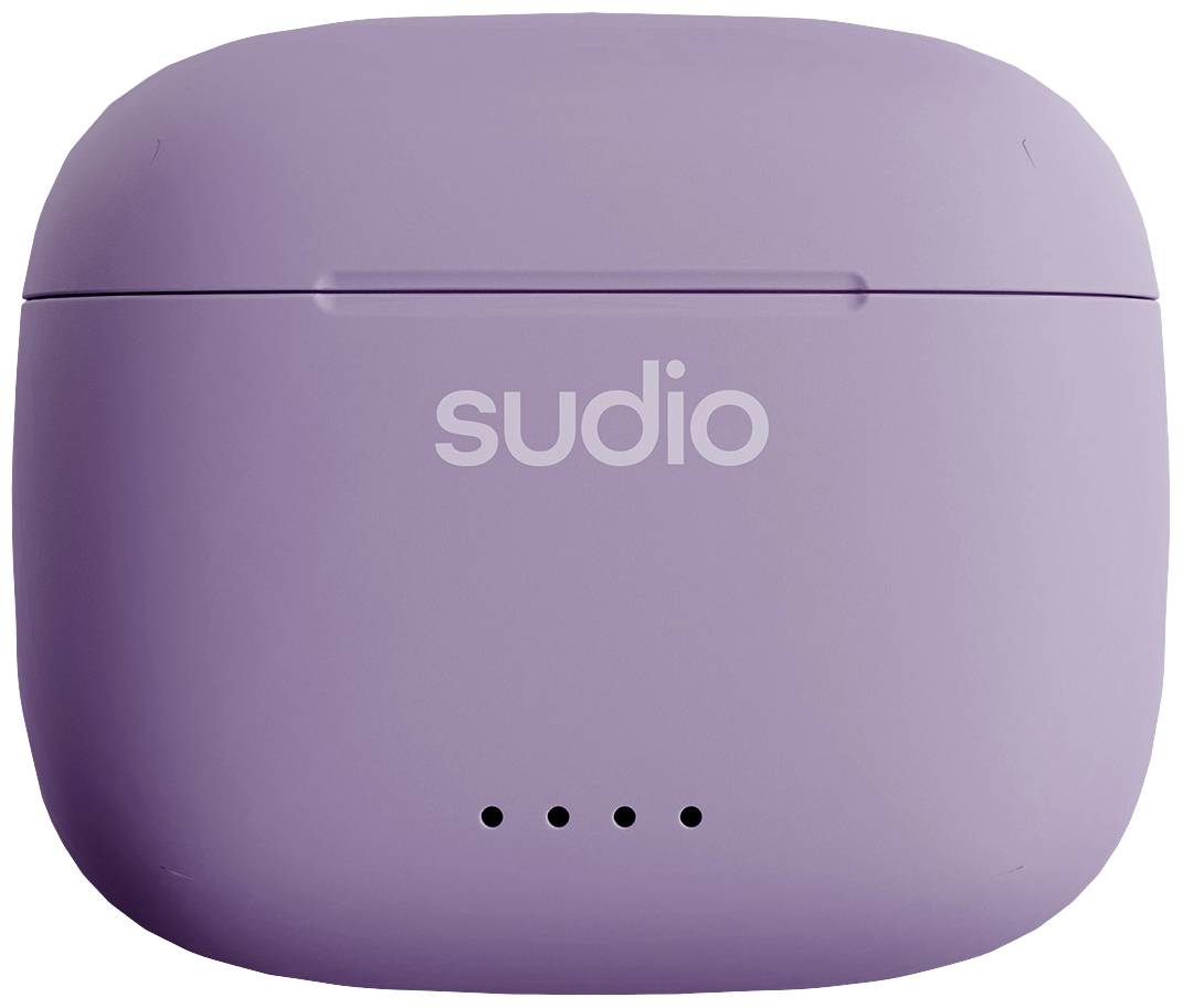 Sudio A1 In Ear Headset Bluetooth® Stereo Lila Headset, Ladecase, Touch-Steuerung
