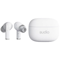 Sudio A1 Pro In Ear Headset Bluetooth® Stereo Weiß Noise Cancelling Headset, Ladecase, Touch-Steuerung Sudio A1 Pro In Ear Headset Bluetooth® Stereo Weiß Noise Cancelling Headset, Ladecase, Touch-Steuerung