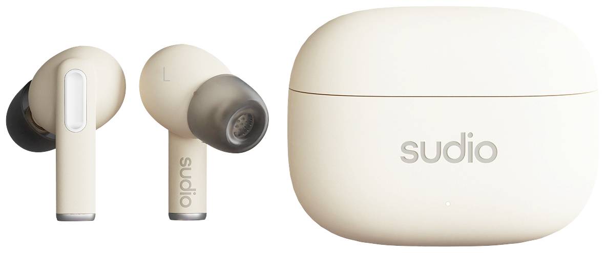 Sudio A1 Pro In Ear Headset Bluetooth® Stereo Sand Noise Cancelling Headset, Ladecase, Touch-Steuerung