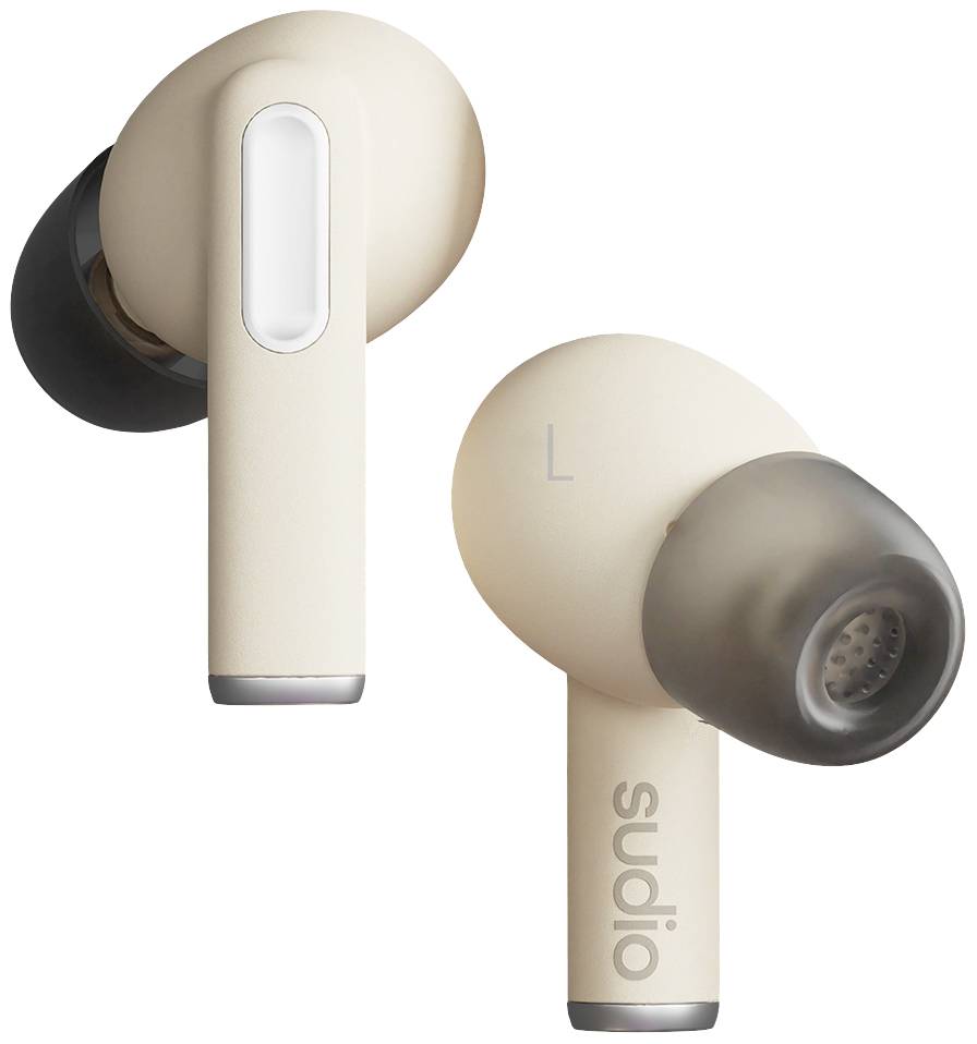 Sudio A1 Pro In Ear Headset Bluetooth® Stereo Sand Noise Cancelling Headset, Ladecase, Touch-Steuerung