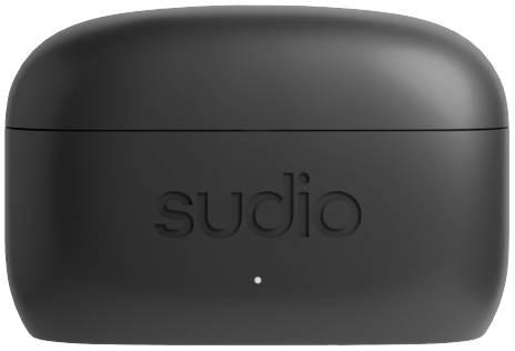 Sudio E3 In Ear Headset Bluetooth® Stereo Schwarz Noise Cancelling Headset, Ladecase, Touch-Steuerung