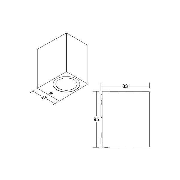 Brumberg 65232103 65232103 LED-Wandleuchte LED Grau
