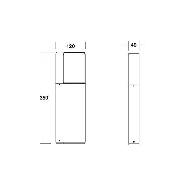 Brumberg 65221103 65221103 LED-Pollerleuchte LED ohne