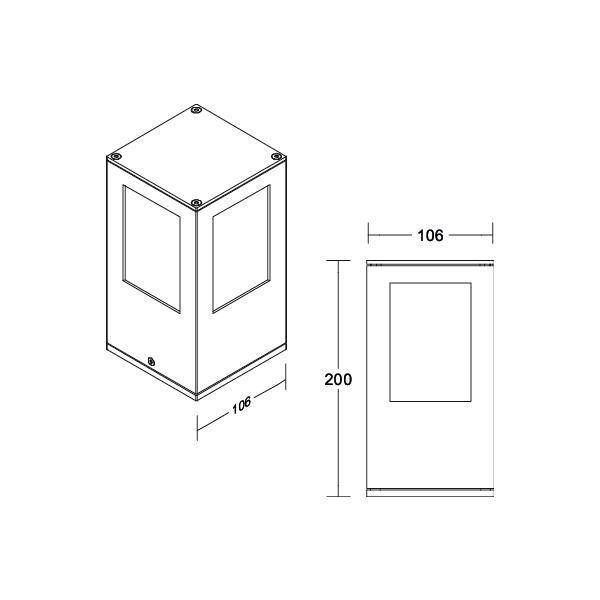 Brumberg 65191103 65191103 LED-Pollerleuchte LED ohne
