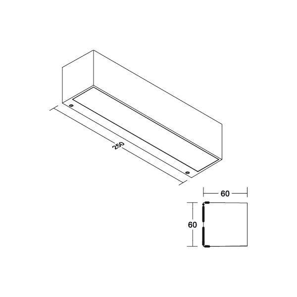 Brumberg 65253103 65253103 LED-Wandleuchte LED Grau