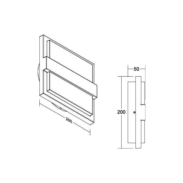 Brumberg 65071103 65071103 LED-Wandleuchte LED Grau