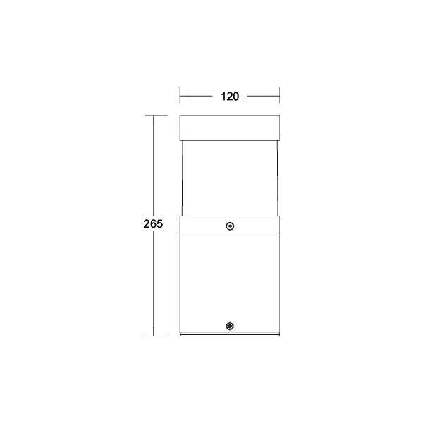 Brumberg 65181103 65181103 LED-Pollerleuchte LED ohne