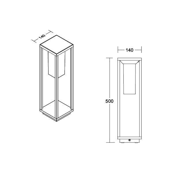 Brumberg 65321103 65321103 LED-Pollerleuchte LED ohne