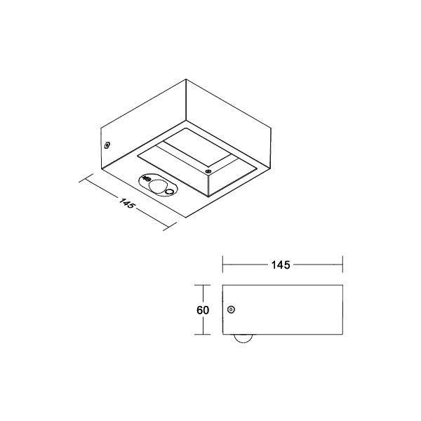 Brumberg 65281103 65281103 Solar-Außenwandleuchte LED 1W Grau