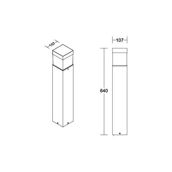 Brumberg 65211103 65211103 LED-Pollerleuchte LED ohne
