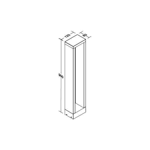 Brumberg 65262103 65262103 LED-Pollerleuchte LED ohne