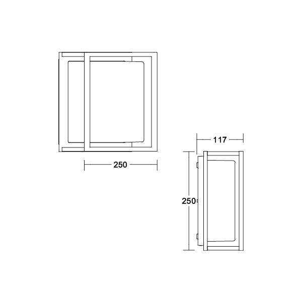 Brumberg 65161103 65161103 LED-Wandleuchte LED Grau