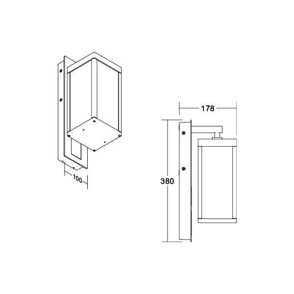Brumberg 65172103 65172103 LED-Wandleuchte LED Grau