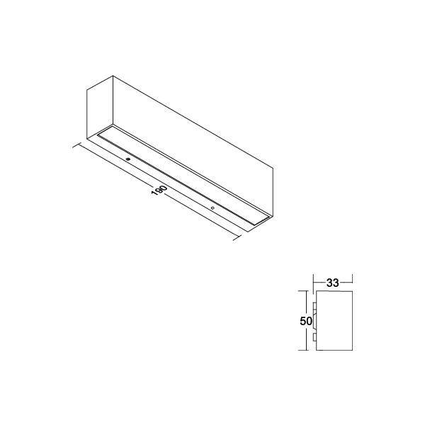 Brumberg 65251103 65251103 LED-Wandleuchte LED Grau