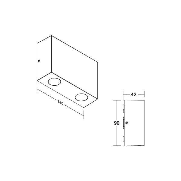 Brumberg 65241103 65241103 LED-Wandleuchte LED Grau