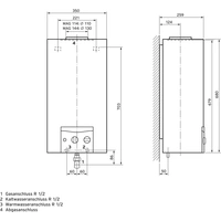 Vaillant MAG 114/1G E-Gas MAG 114/1G E-Gas Durchlauferhitzer A (A+ - F) elektronisch 18kW Vaillant MAG 114/1G E-Gas MAG 114/1G E-Gas Durchlauferhitzer A (A+ - F) elektronisch 18kW