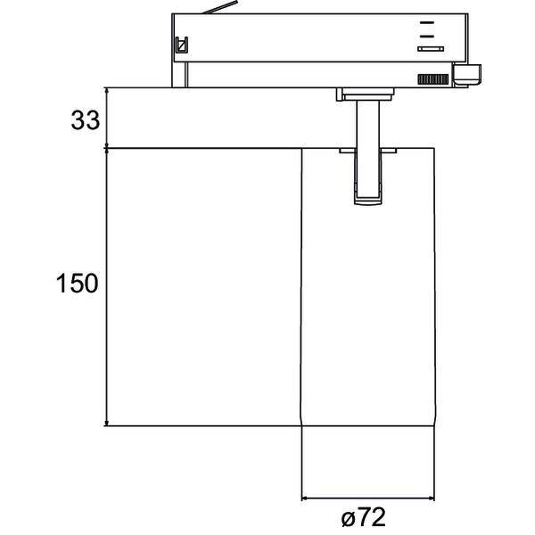 Brumberg 88724185 88724185 Hochvolt-Schienensystem-Leuchte ohne LED Schwarz