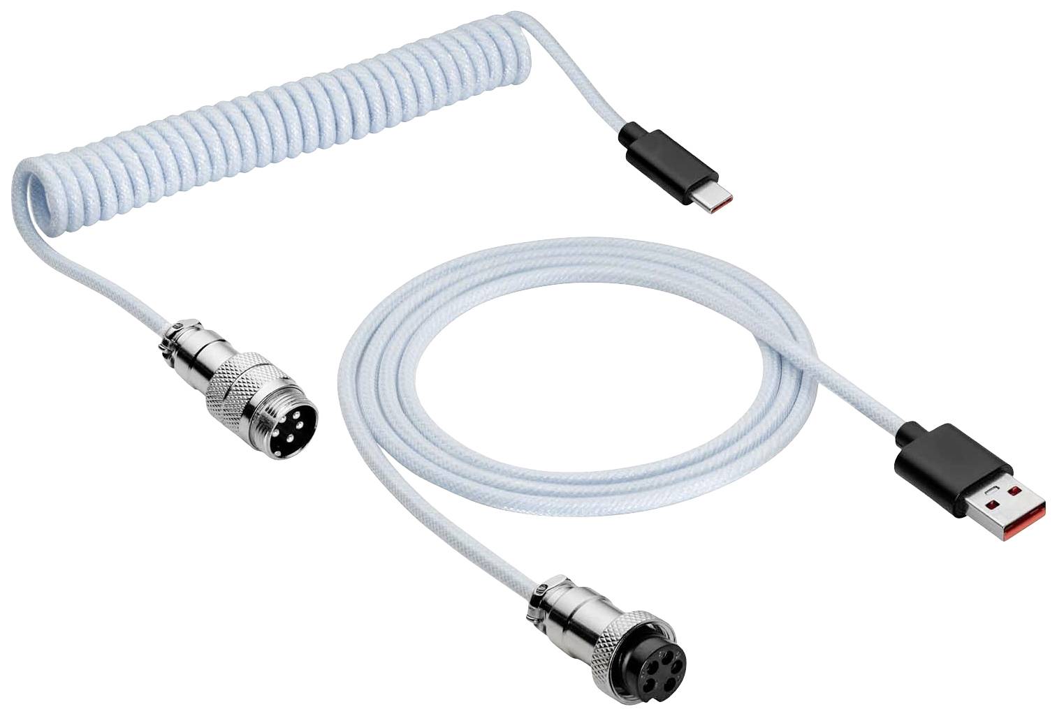 Akyga USB-Kabel USB 2.0 USB-C® Stecker, USB-A Stecker 3.00 m Weiß AK-USB-48