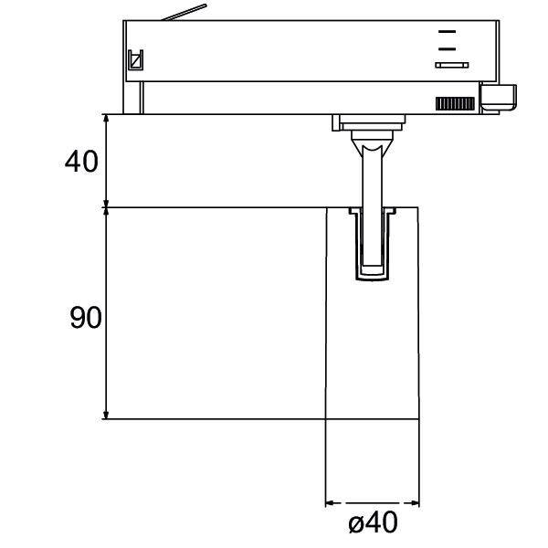 Brumberg 88694165 88694165 Hochvolt-Schienensystem-Leuchte ohne LED Silber