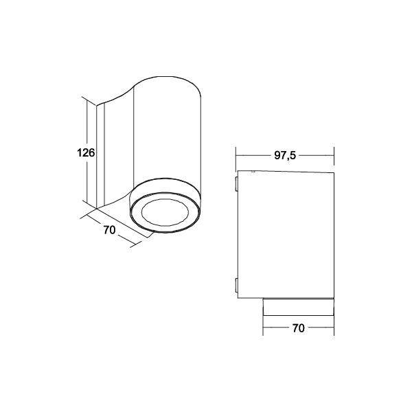 Brumberg 10130183 10130183 LED-Wandleuchte LED Schwarz