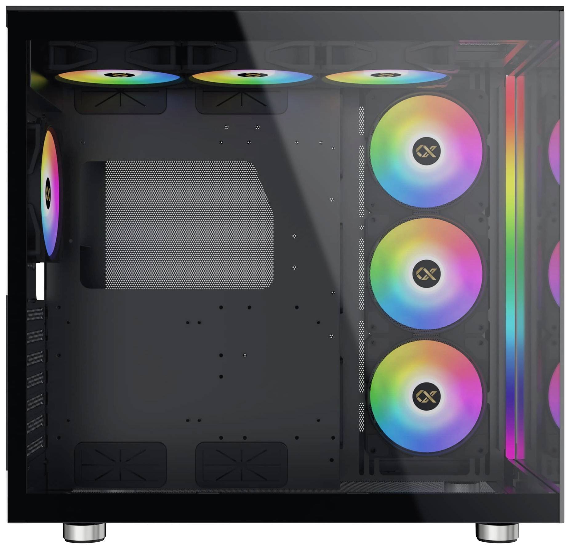 Xigmatek AQUA Ultra Air Midi-Tower PC-Gehäuse Schwarz