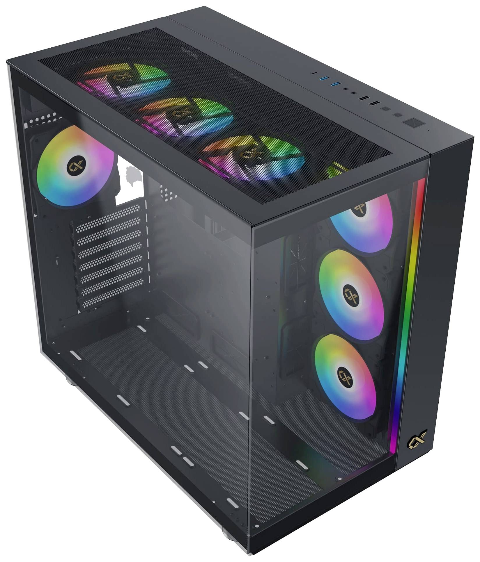 Xigmatek AQUA Ultra Air Midi-Tower PC-Gehäuse Schwarz
