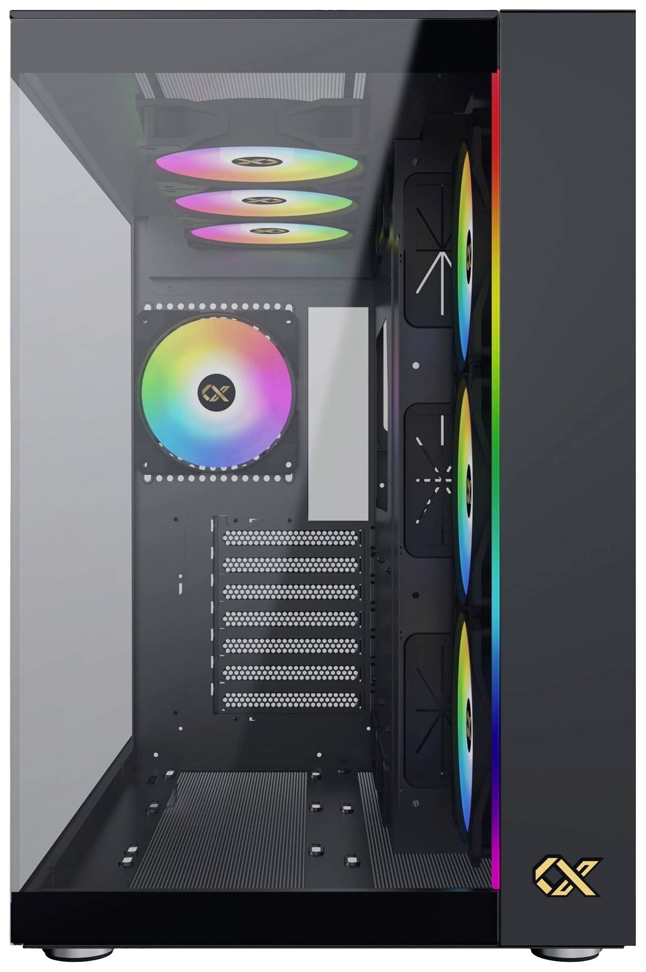 Xigmatek AQUA Ultra Air Midi-Tower PC-Gehäuse Schwarz