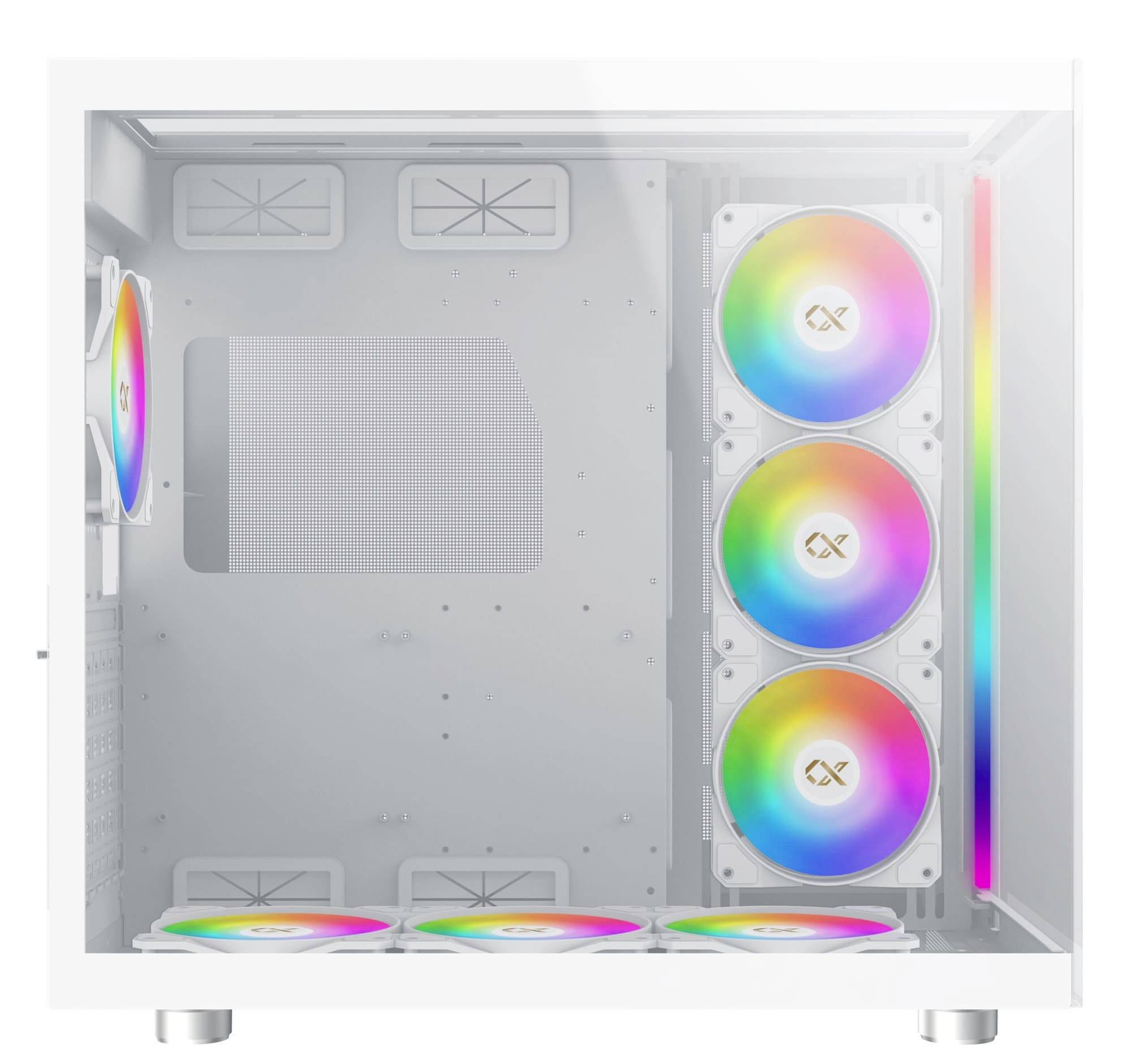 Xigmatek AQUA Ultra Arctic Midi-Tower PC-Gehäuse Weiß