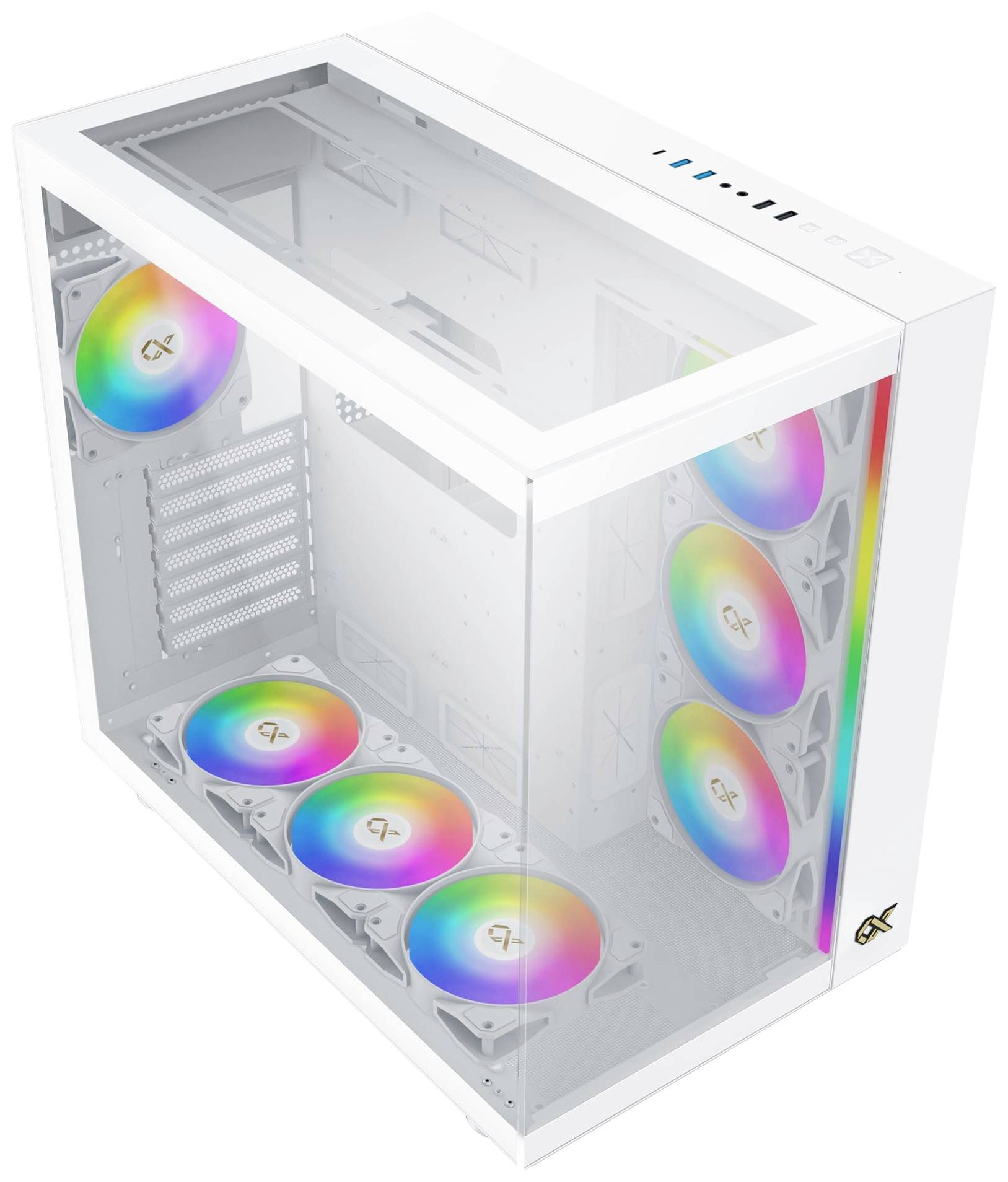 Xigmatek AQUA Ultra Arctic Midi-Tower PC-Gehäuse Weiß