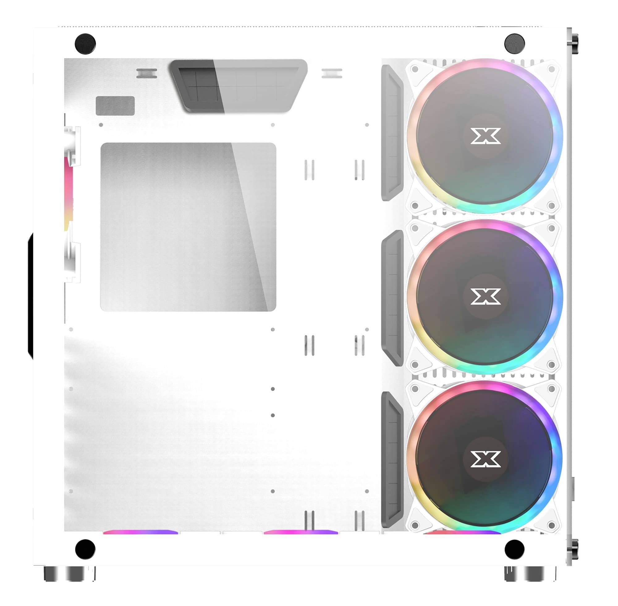 Xigmatek PC- Gehäuse Aquarius Plus Arcti Midi-Tower PC-Gehäuse Weiß