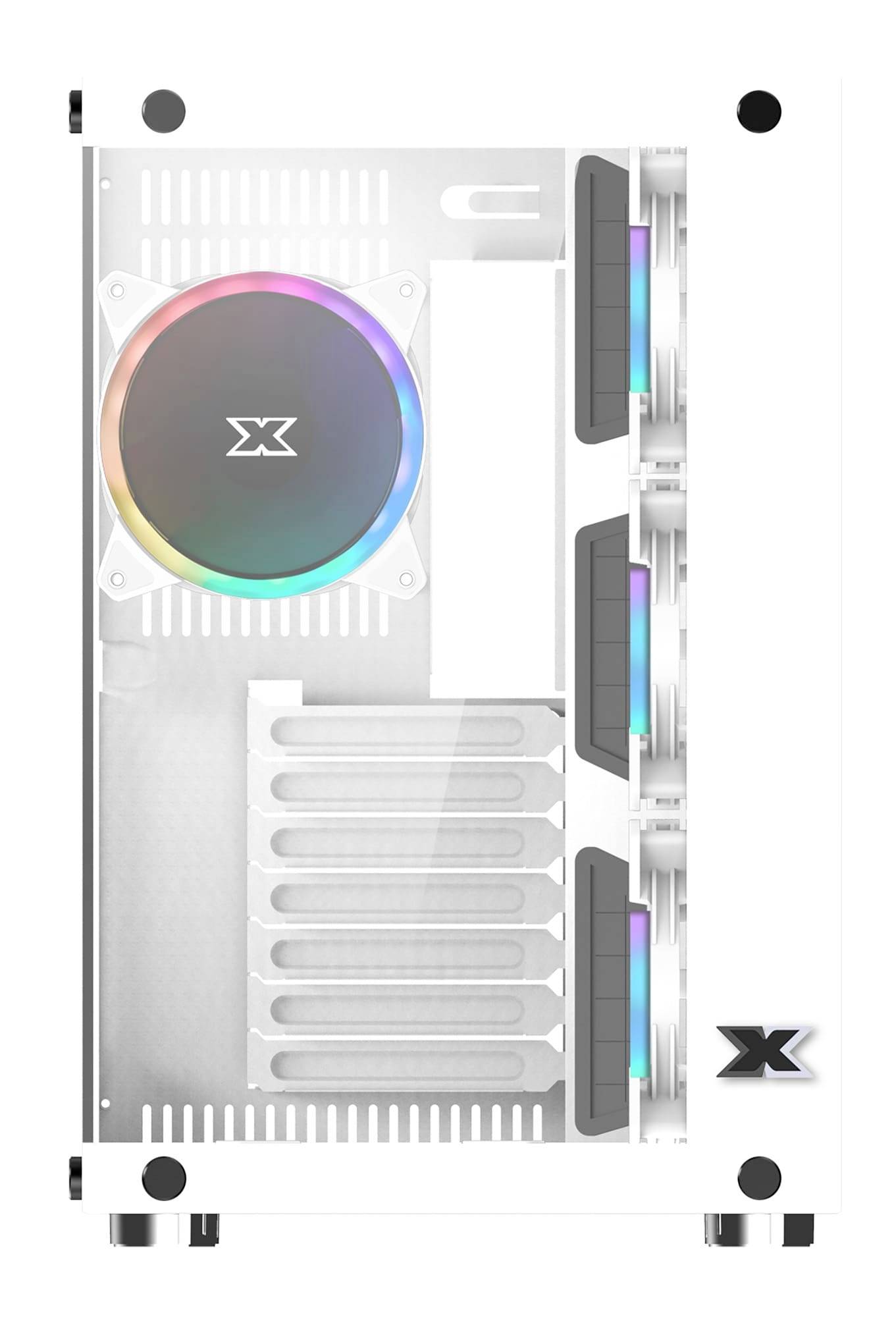 Xigmatek PC- Gehäuse Aquarius Plus Arcti Midi-Tower PC-Gehäuse Weiß