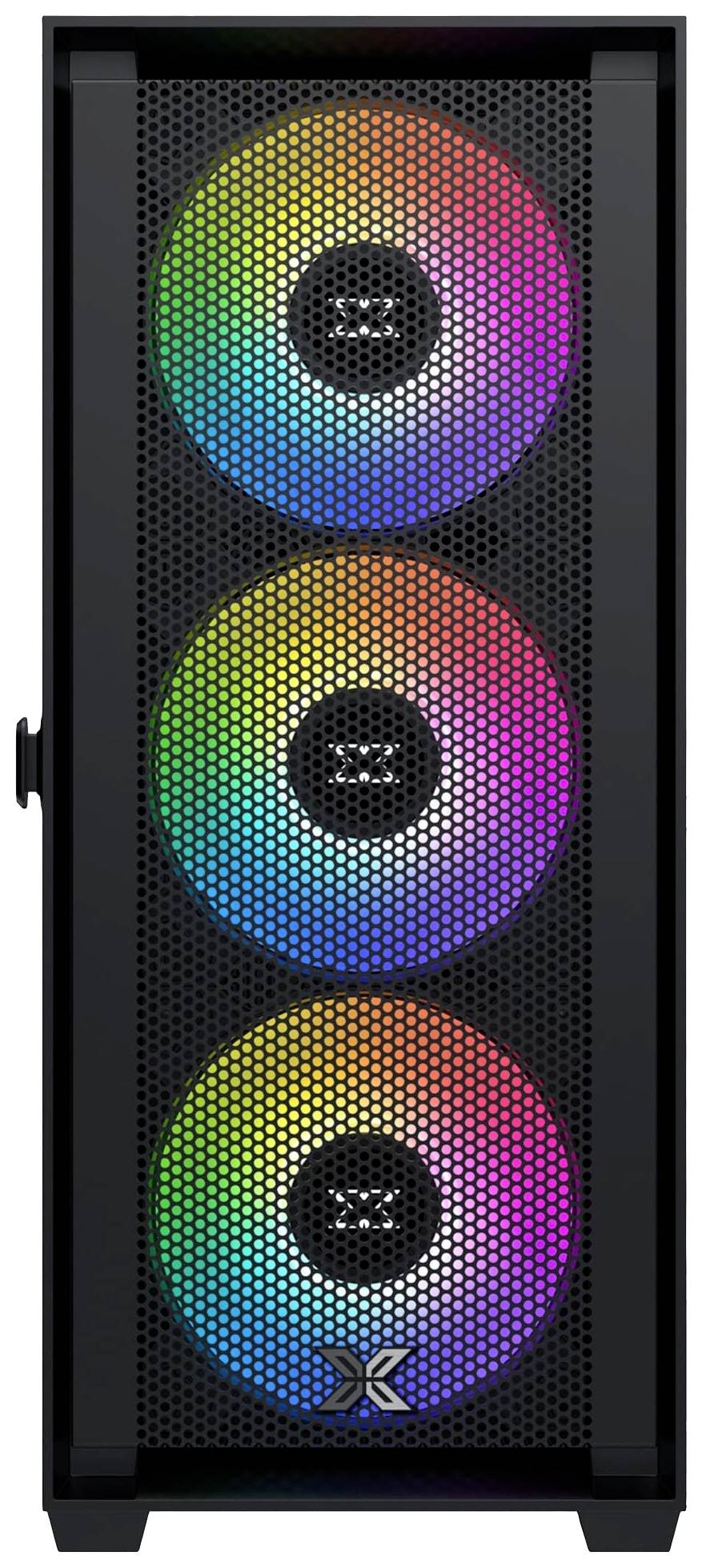 Xigmatek Anubis Pro 4FX Midi-Tower PC-Gehäuse Schwarz 4 vorinstallierte Lüfter, Seitenfenster