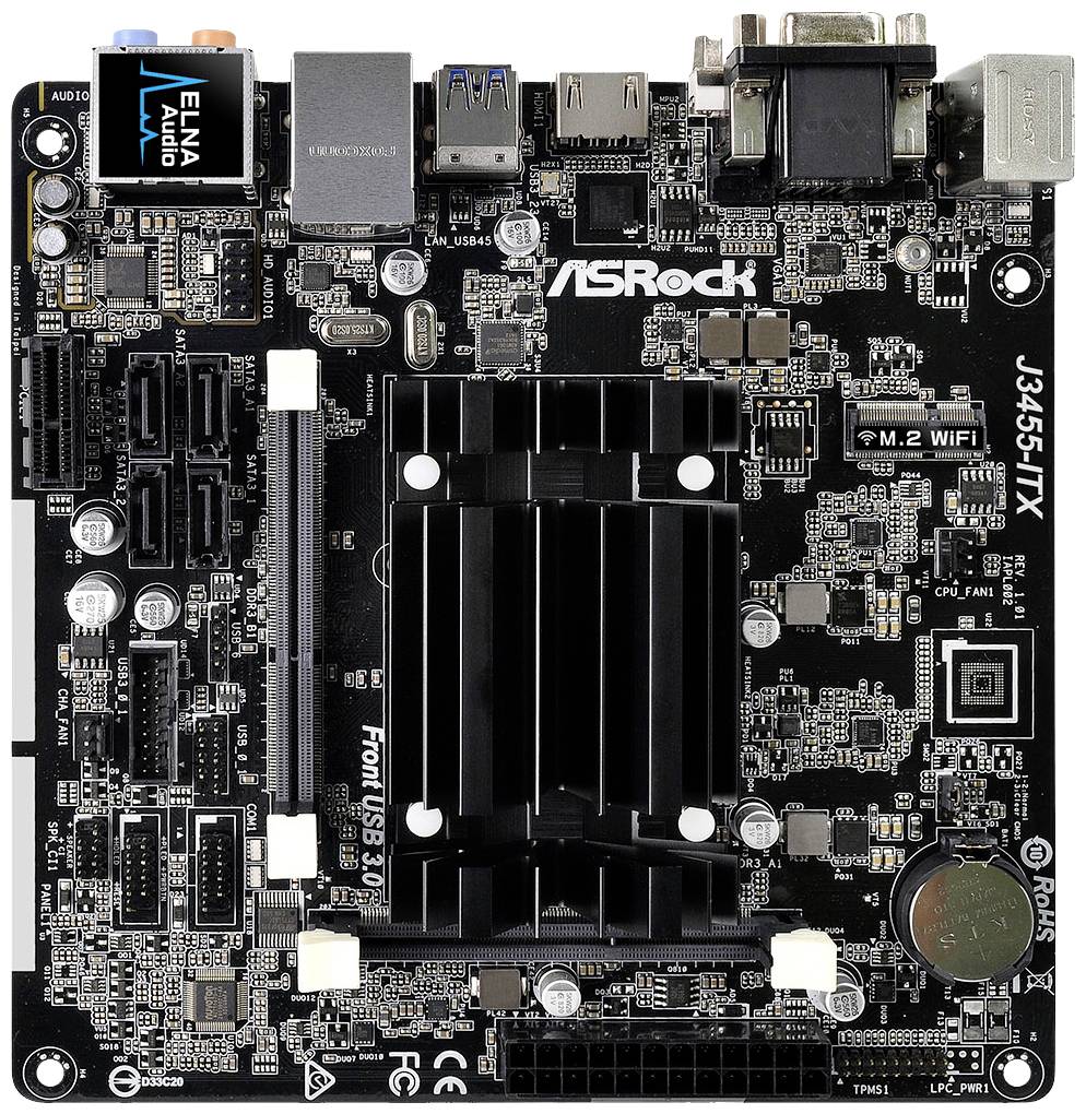 ASRock J3455-ITX Mainboard mit CPU Sockel (PC) Intel® 1296 Formfaktor (Details) Mini-ITX