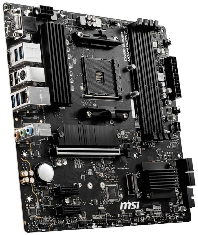 MSI B550M PRO-VDH Mainboard Sockel (PC) AMD® AM4 Formfaktor (Details) Micro-ATX Mainboard-Chipsatz AMD® B550