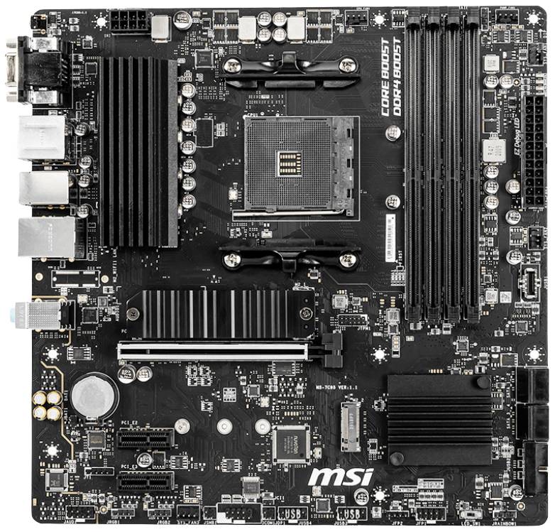 MSI B550M PRO-VDH Mainboard Sockel (PC) AMD® AM4 Formfaktor (Details) Micro-ATX Mainboard-Chipsatz AMD® B550