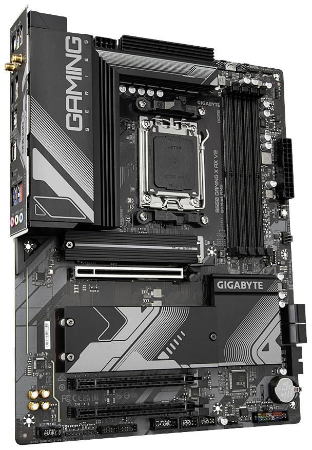 Gigabyte GA-B650 Gaming X AX V2 Mainboard Sockel (PC) AMD® AM5 Formfaktor (Details) ATX Mainboard-Chipsatz AMD® B650