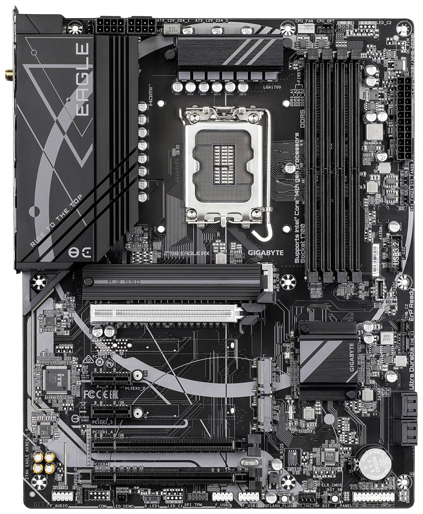 Gigabyte GA-Z790 EAGLE AX Mainboard Sockel (PC) Intel® LGA 1700 Formfaktor (Details) ATX Mainboard-Chipsatz Intel® Z790 Express