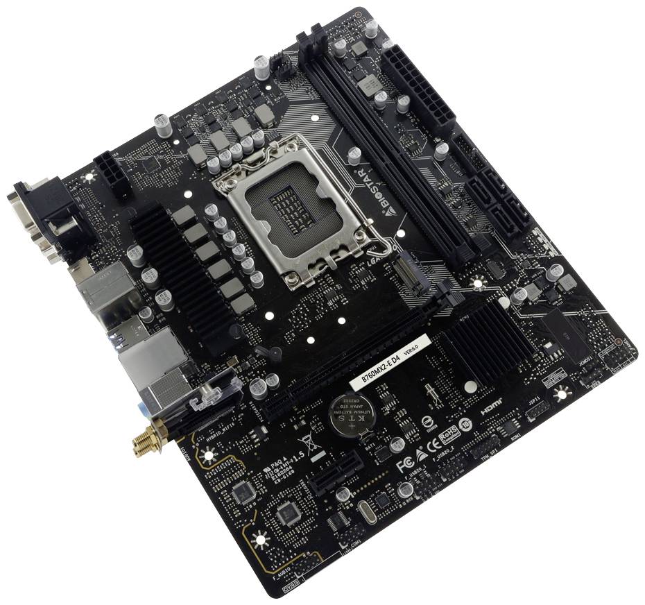 Biostar B760MX2-E (B760,S1700,mATX,DDR5) Multimedia-Technik Mainboards