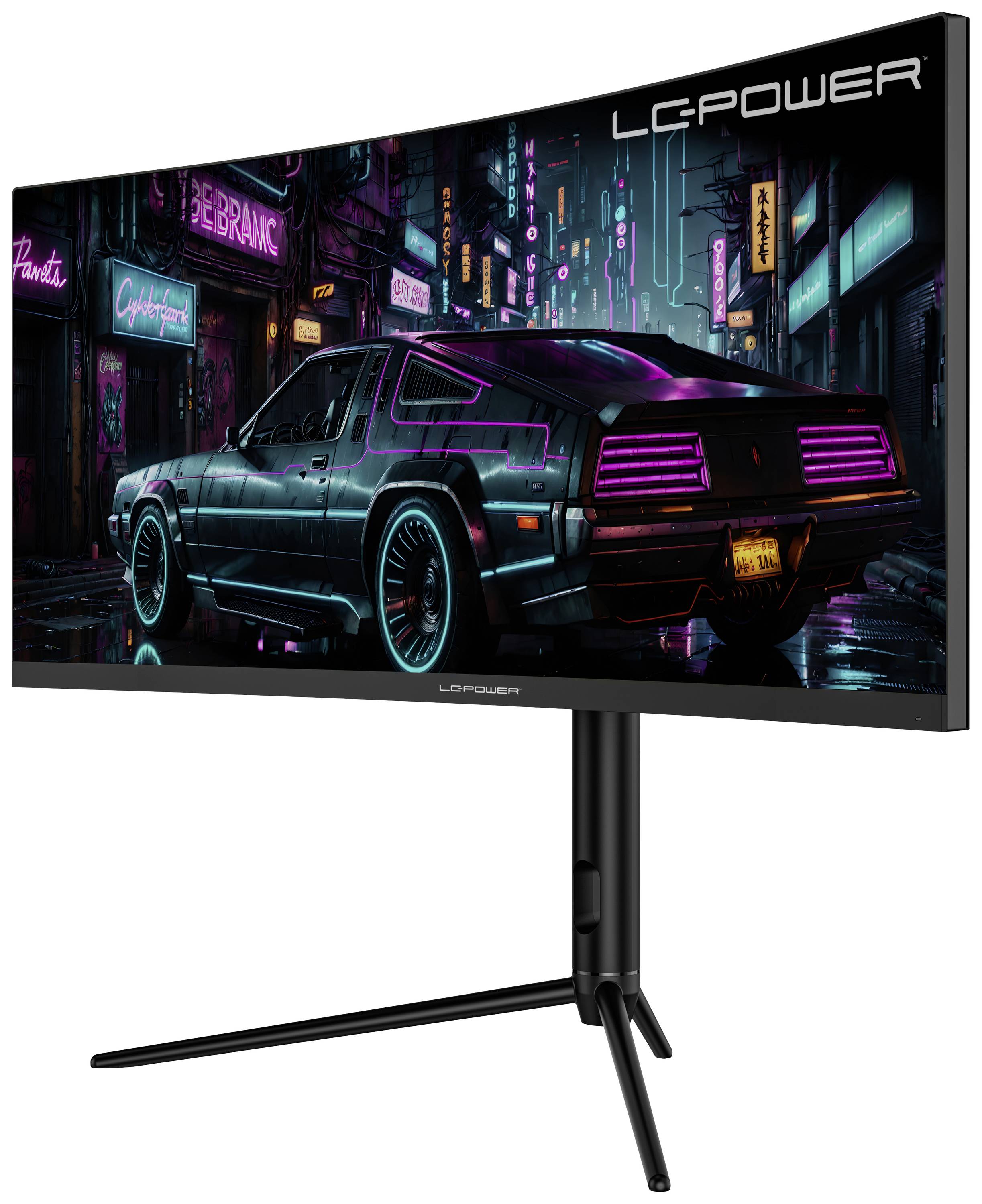 LC Power LC-M30UWFC Gaming Monitor EEK F (A - G) 74.9cm (29.5 Zoll) 2560 x 1080 Pixel 21:9 1 ms DisplayPort, HDMI®, Kopfhörer