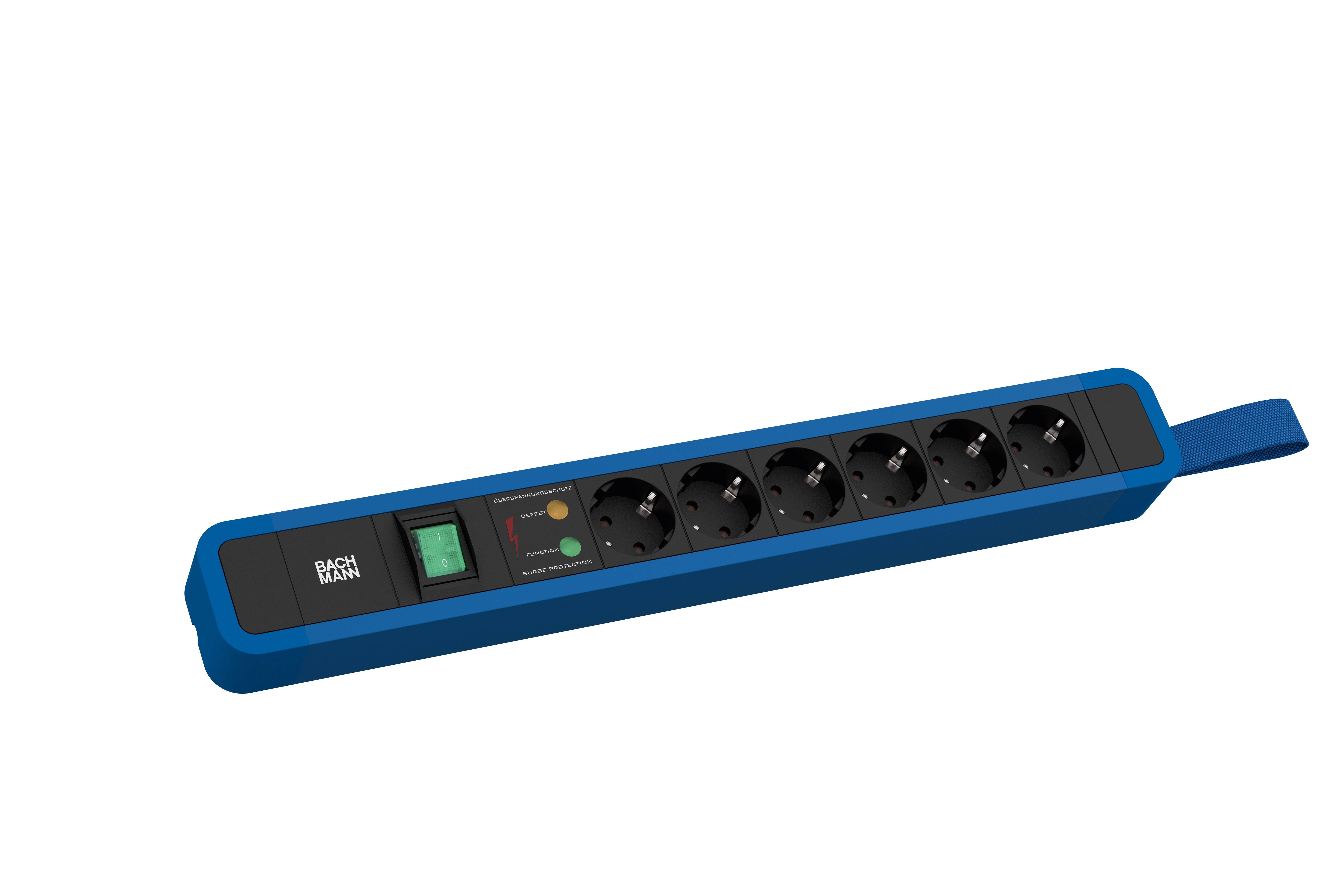 Bachmann 350311 Steckdosenleiste Blau 1St.