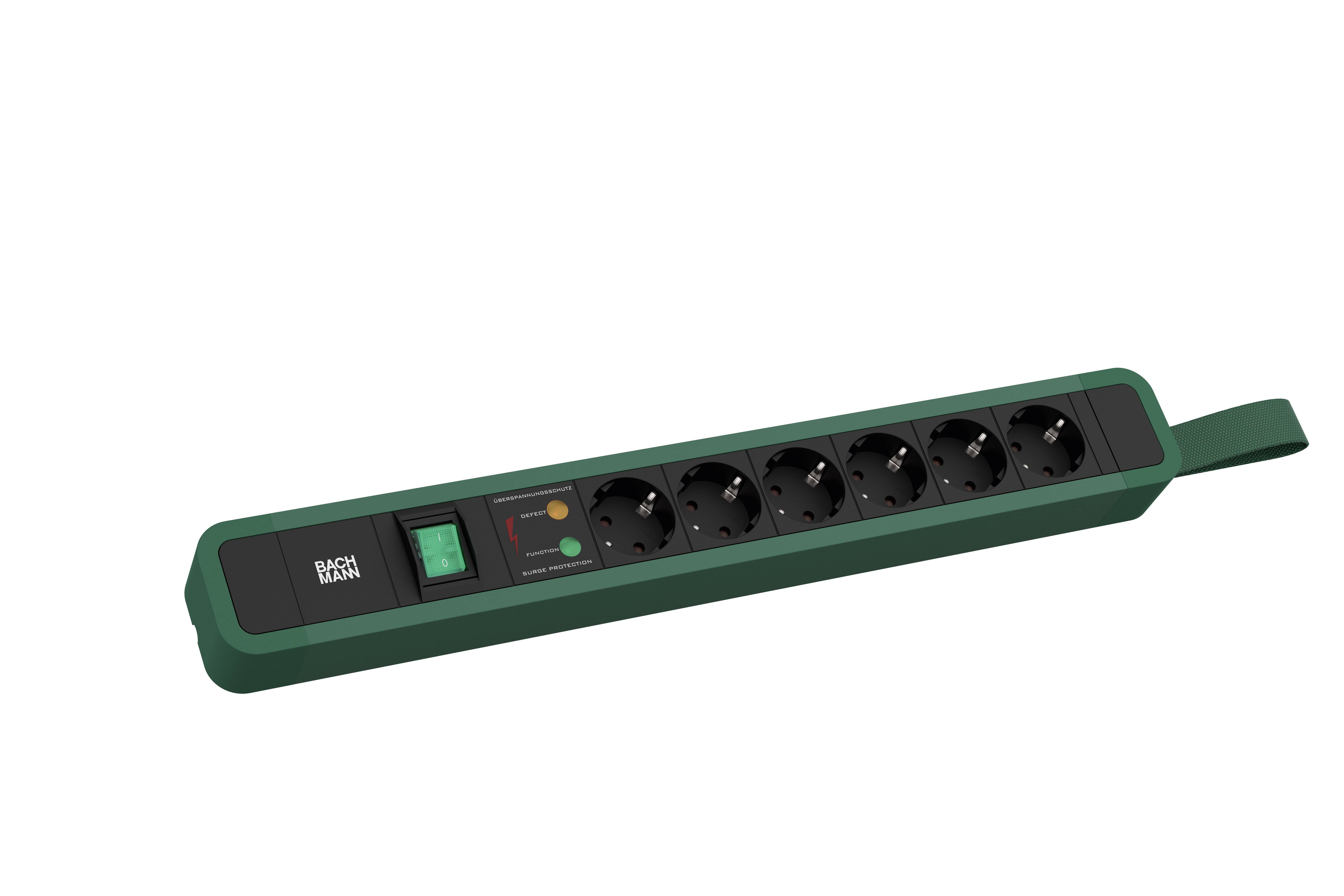 Bachmann 350211 Steckdosenleiste Grün 1St.