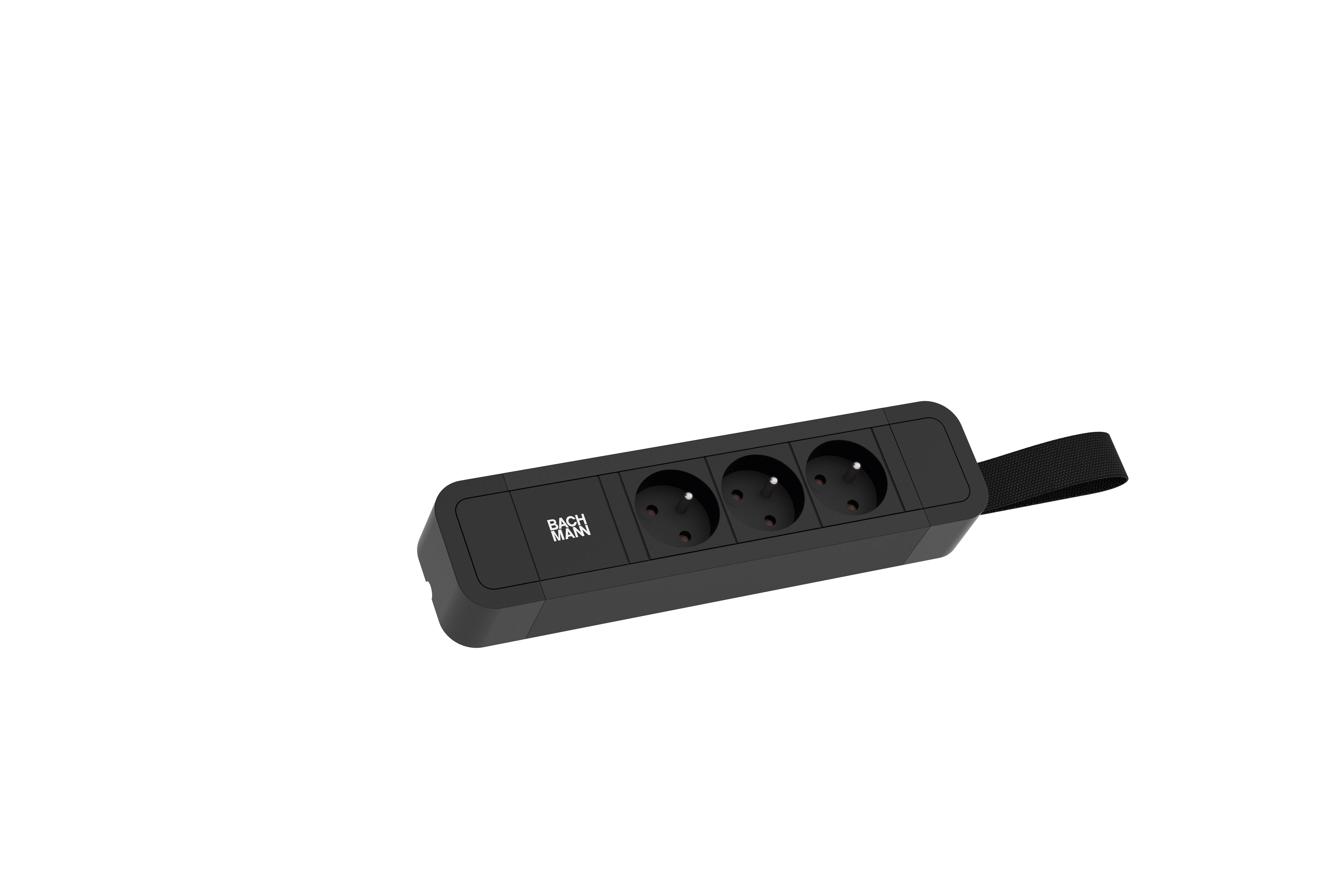 Bachmann 350056 Steckdosenleiste Schwarz 1St.