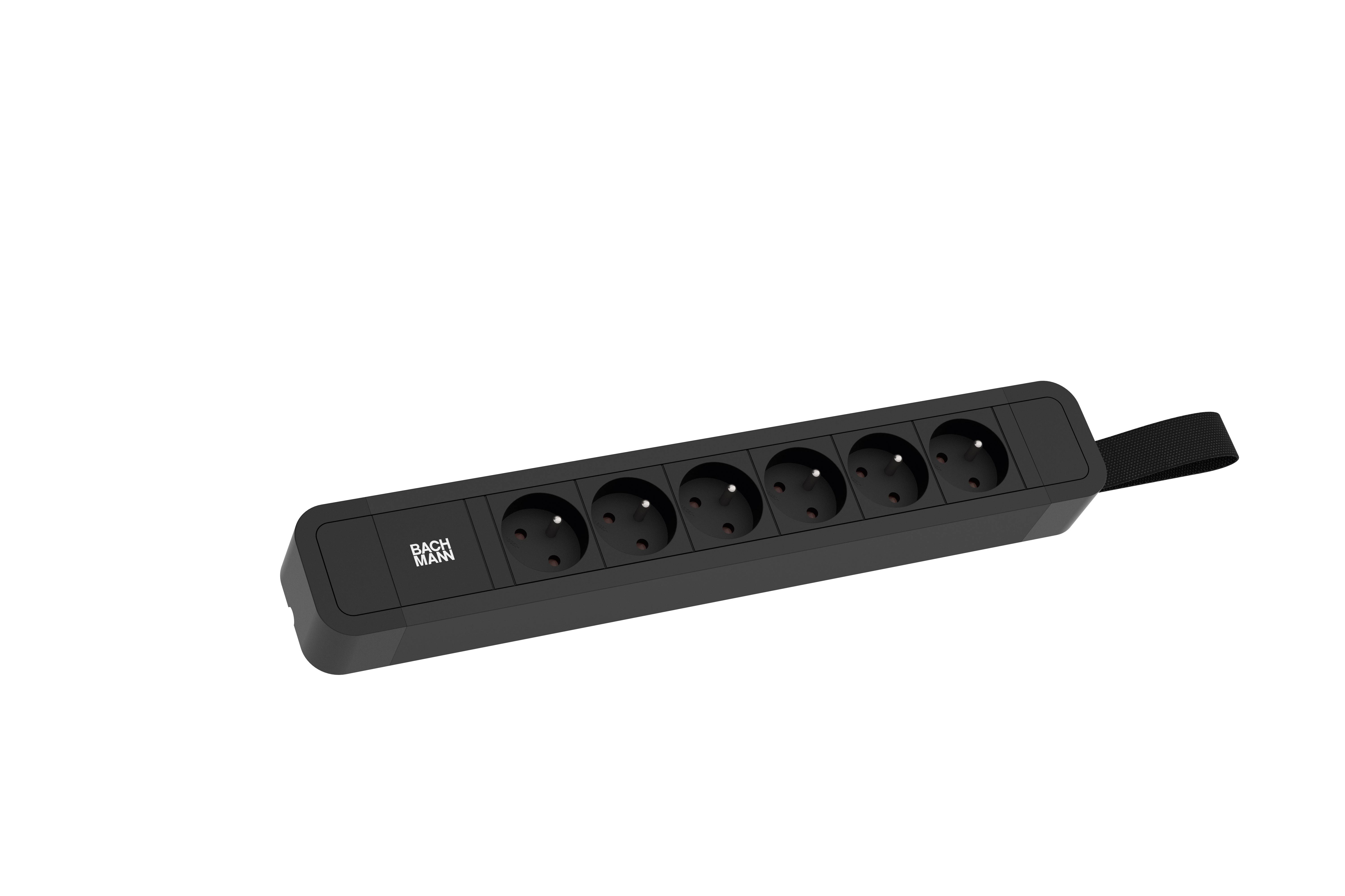 Bachmann 350055 Steckdosenleiste Schwarz 1St.