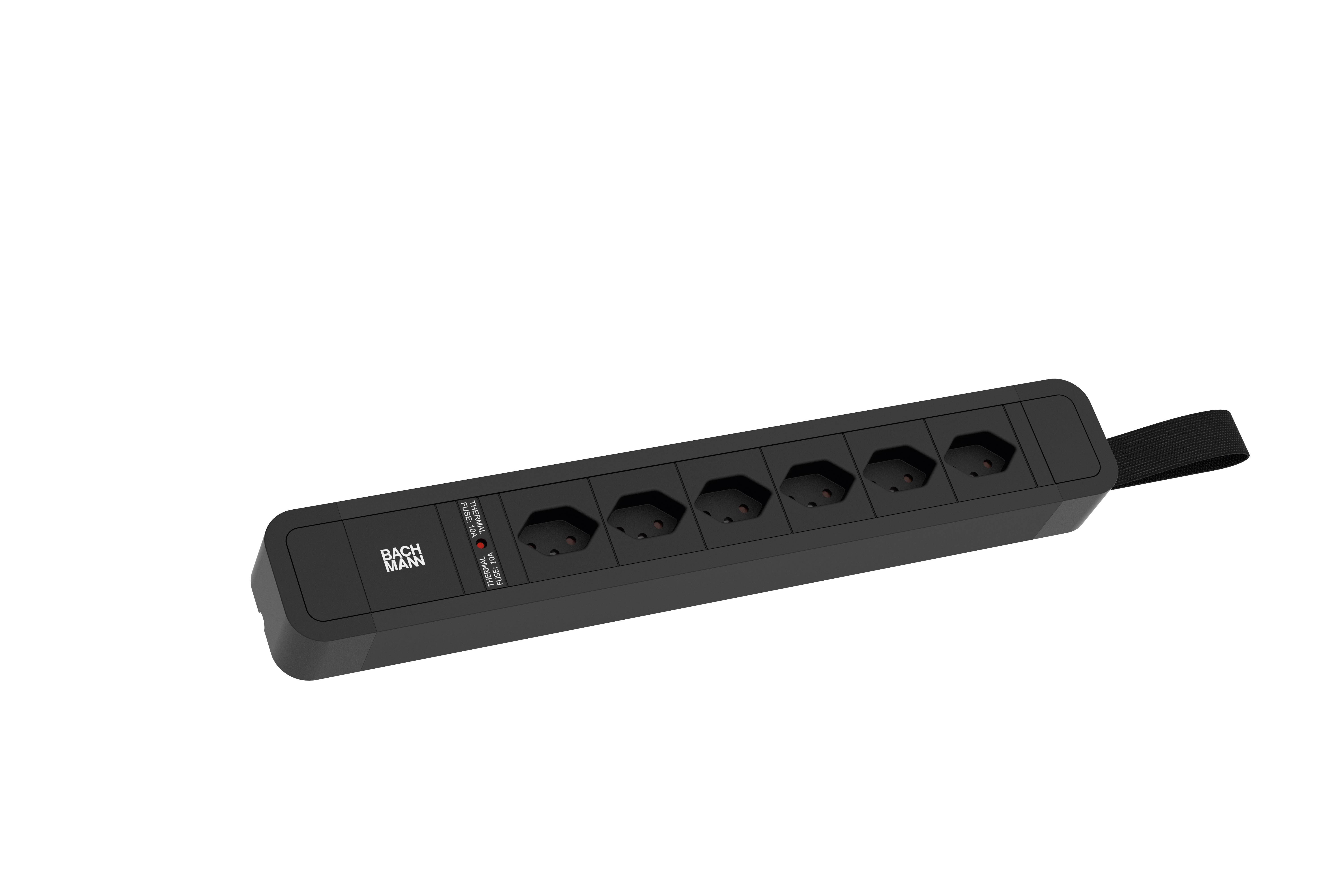 Bachmann 350075 Steckdosenleiste Schwarz 1St.