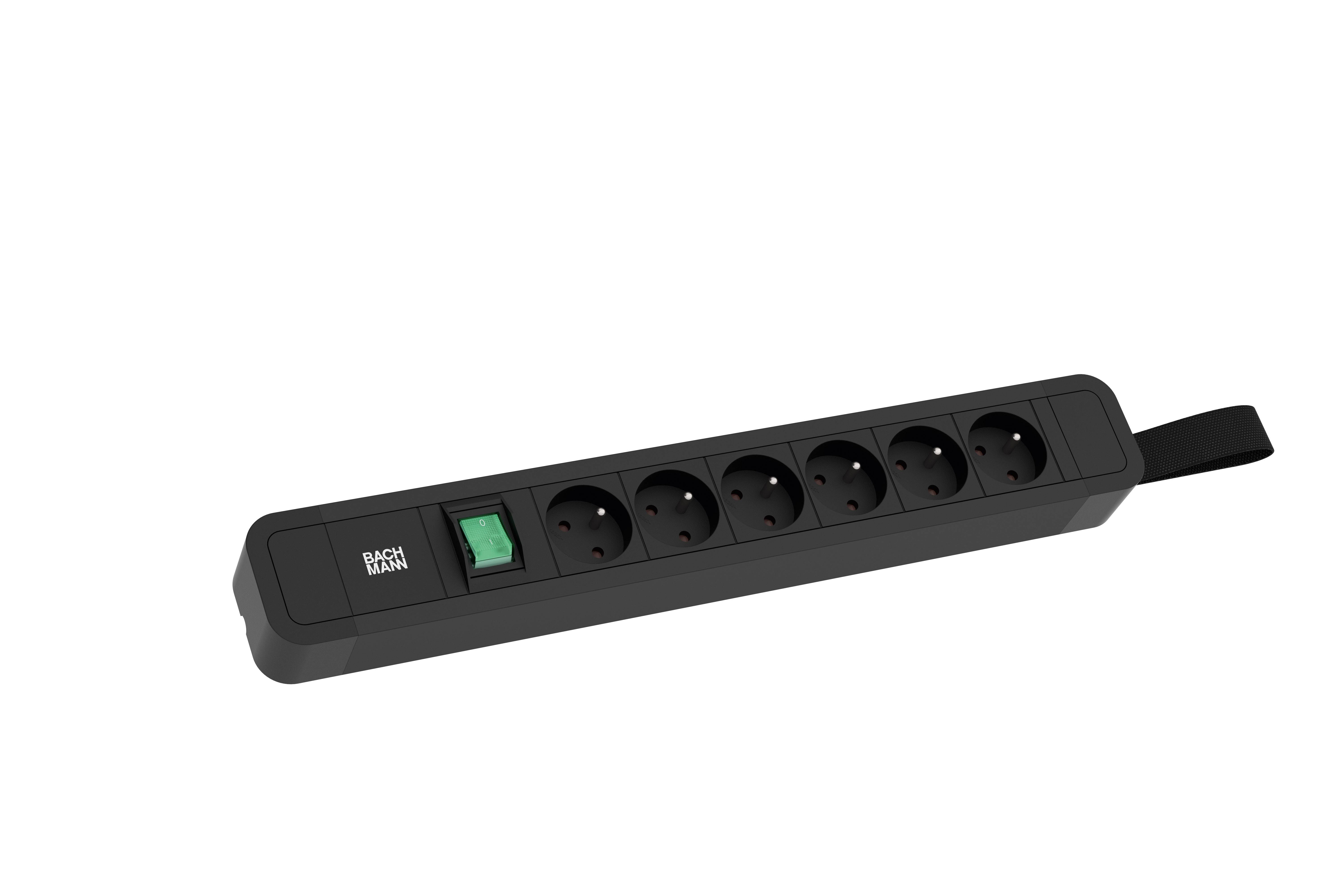 Bachmann 350054 Steckdosenleiste Schwarz 1St.