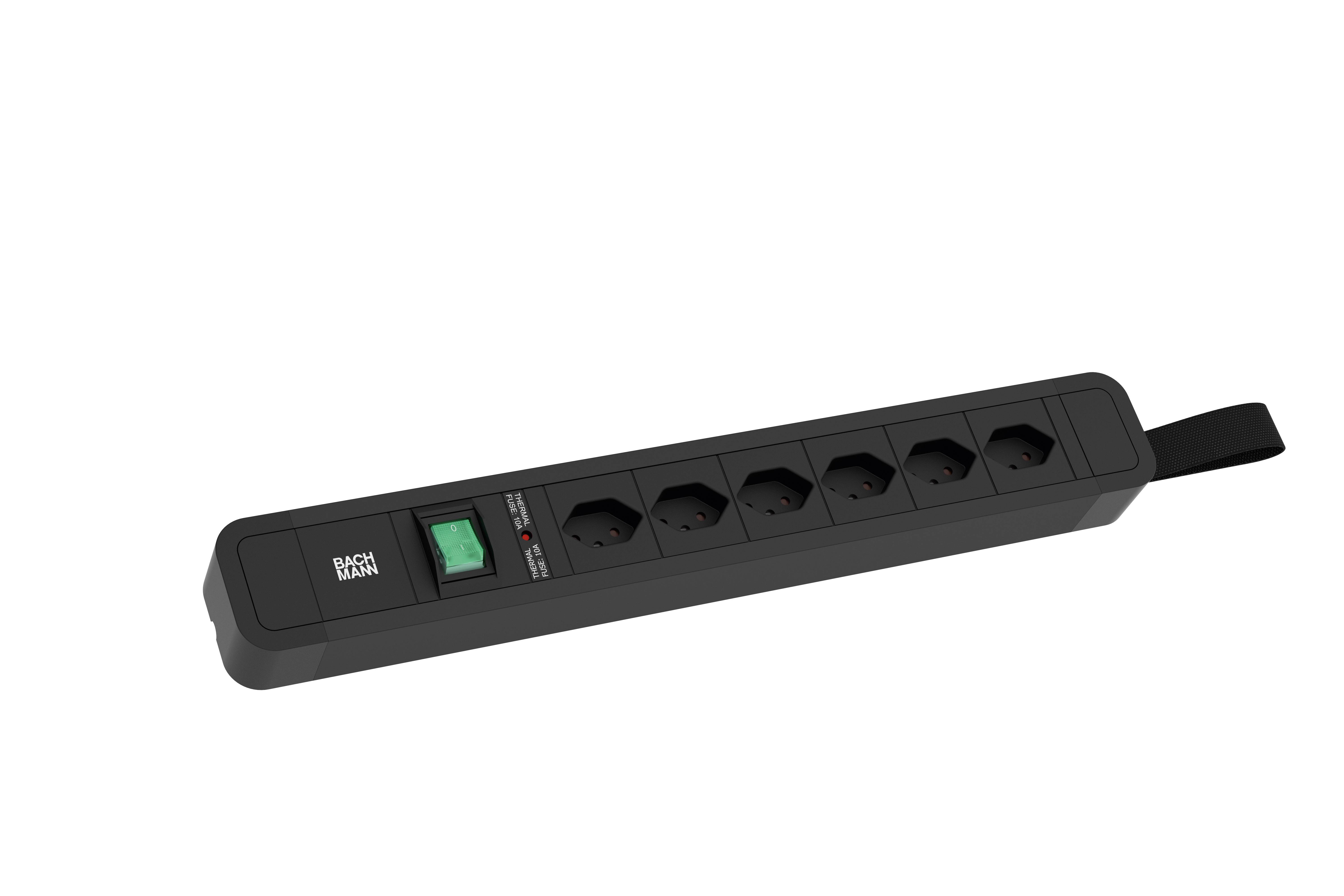 Bachmann 350074 Steckdosenleiste Schwarz 1St.