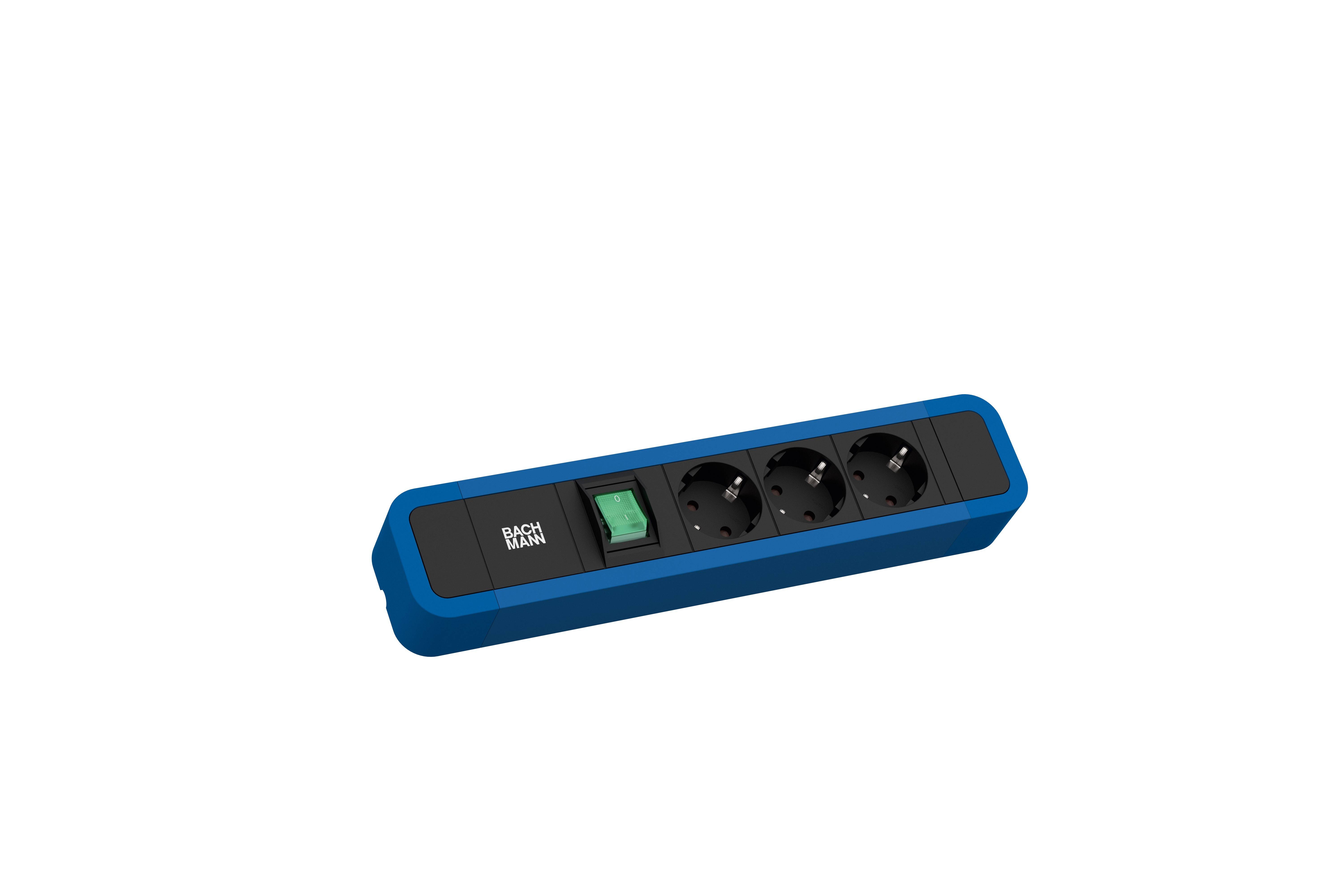 Bachmann 350306 Steckdosenleiste Blau 1St.