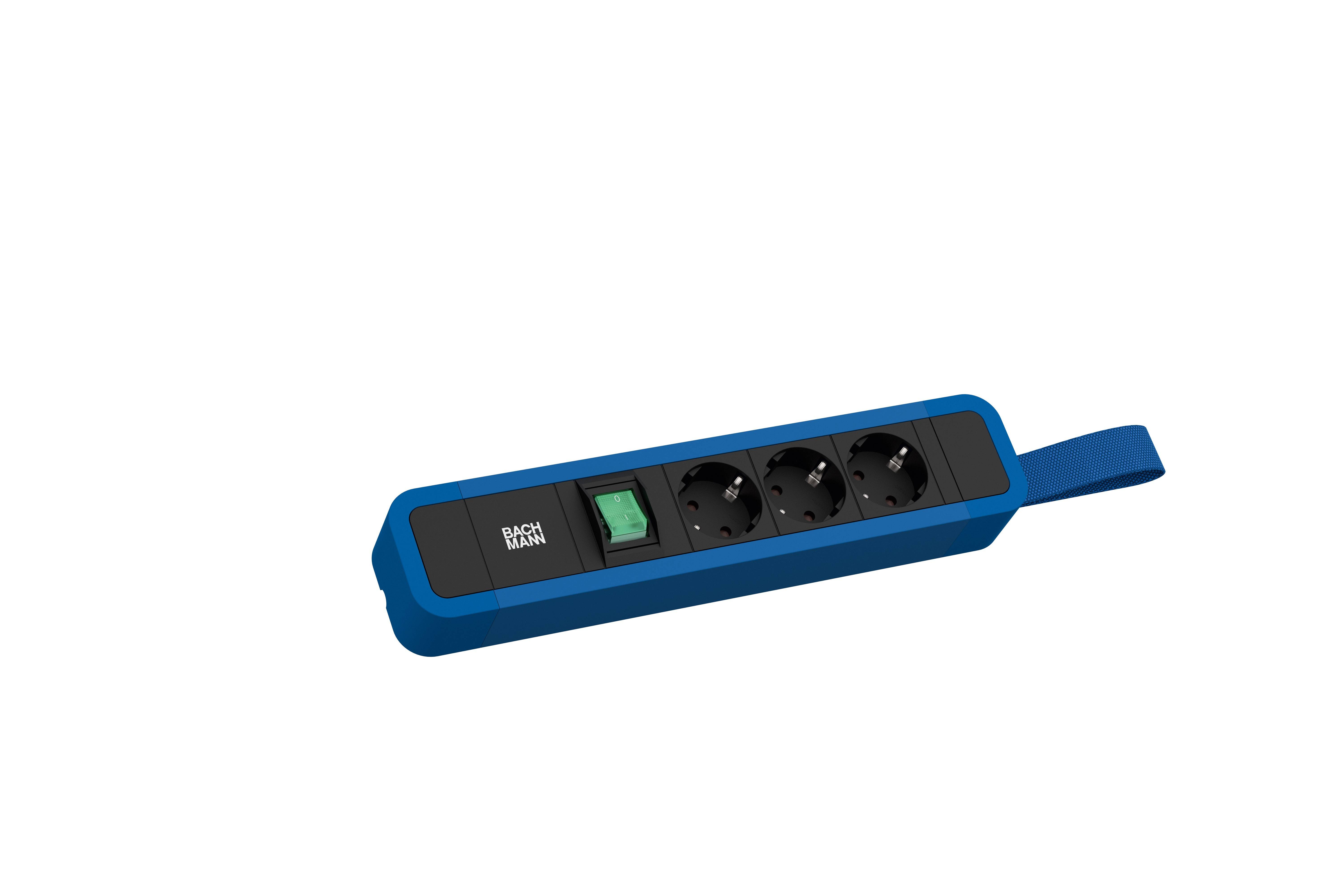 Bachmann 350315 Steckdosenleiste Blau 1St.