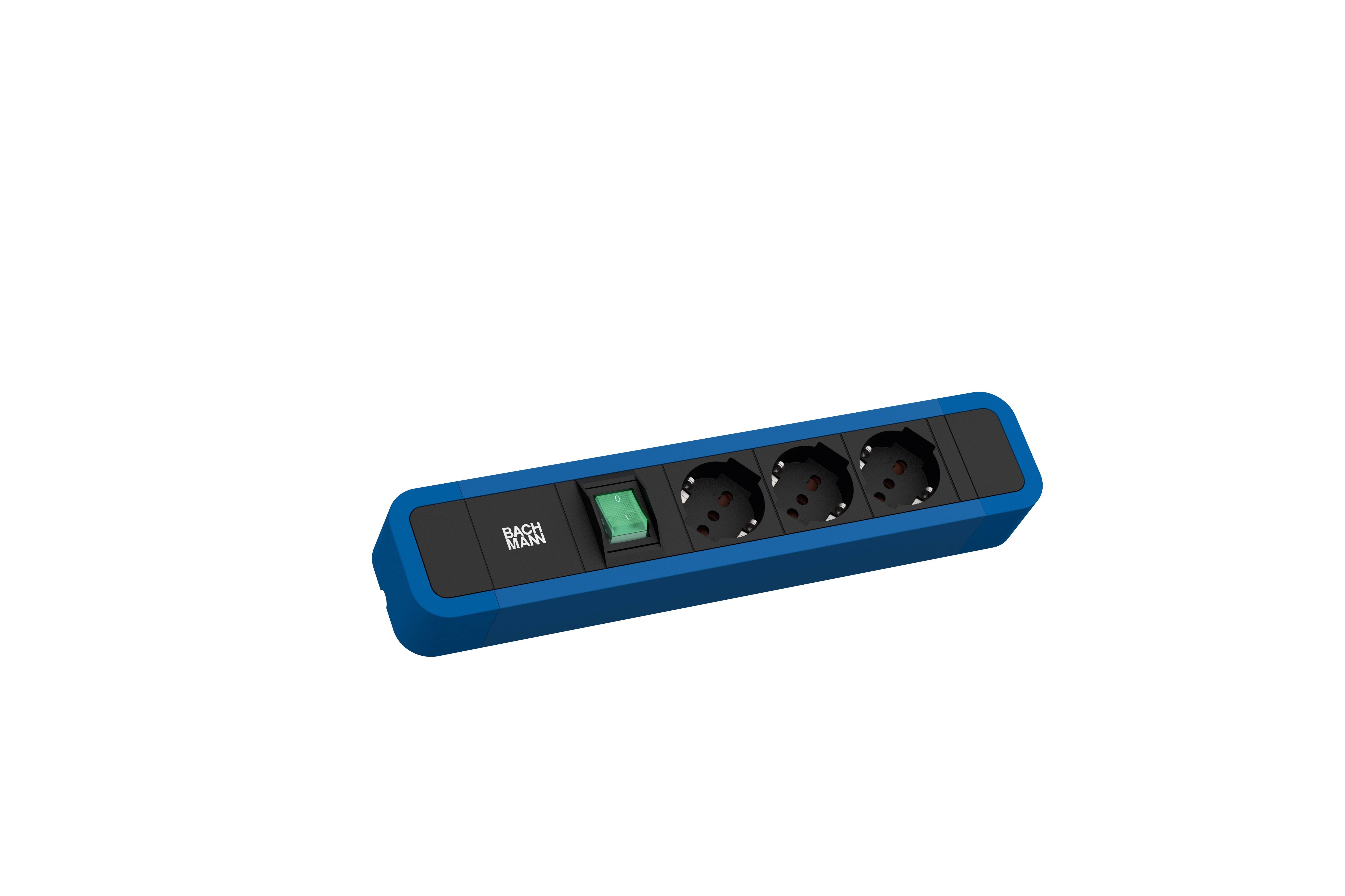 Bachmann 350333 Steckdosenleiste Blau 1St.