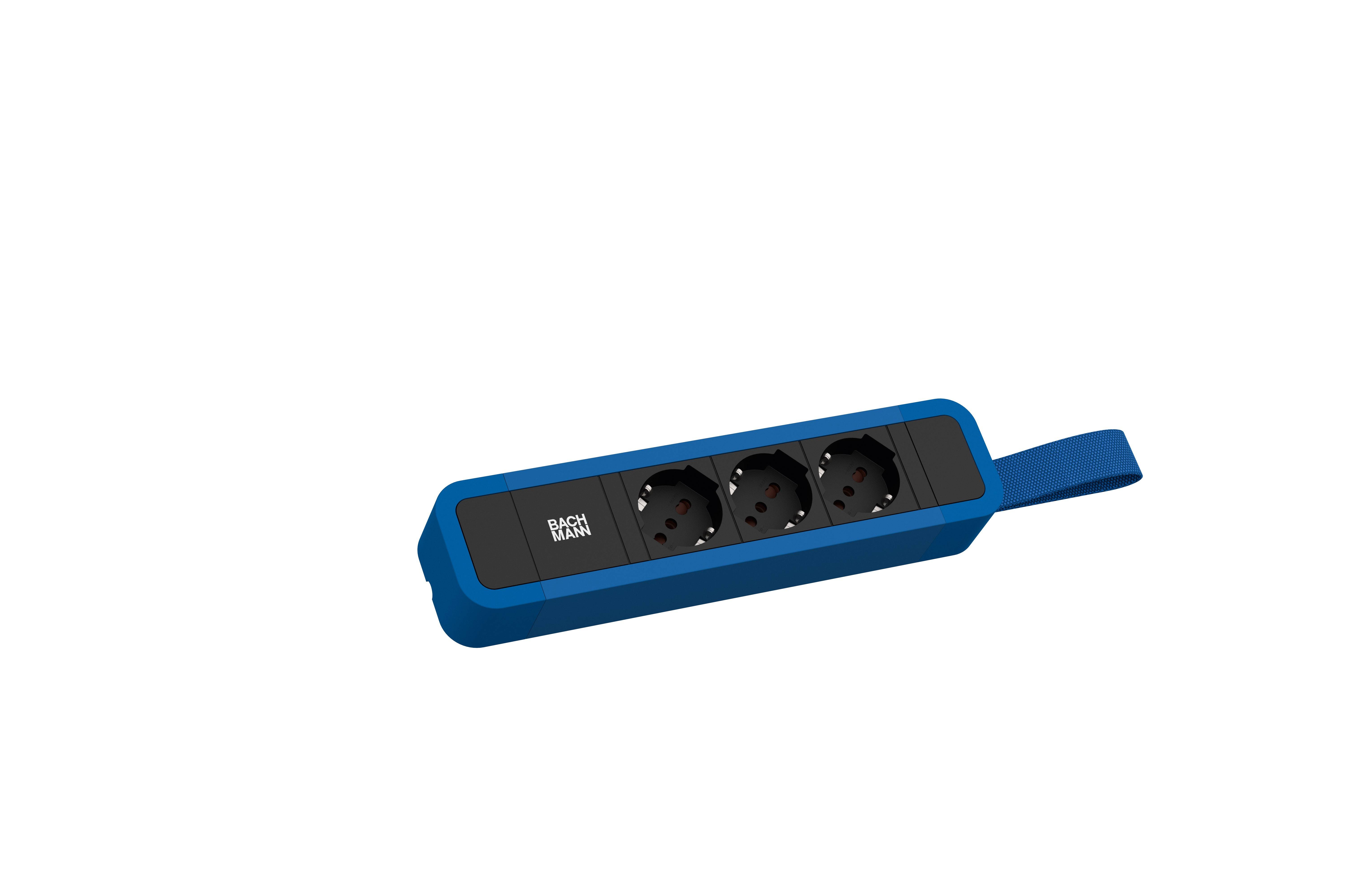 Bachmann 350348 Steckdosenleiste Blau 1St.